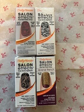 Sally Hansen Salon Effects Nail Polish Strips - Zebra, Gold, Black